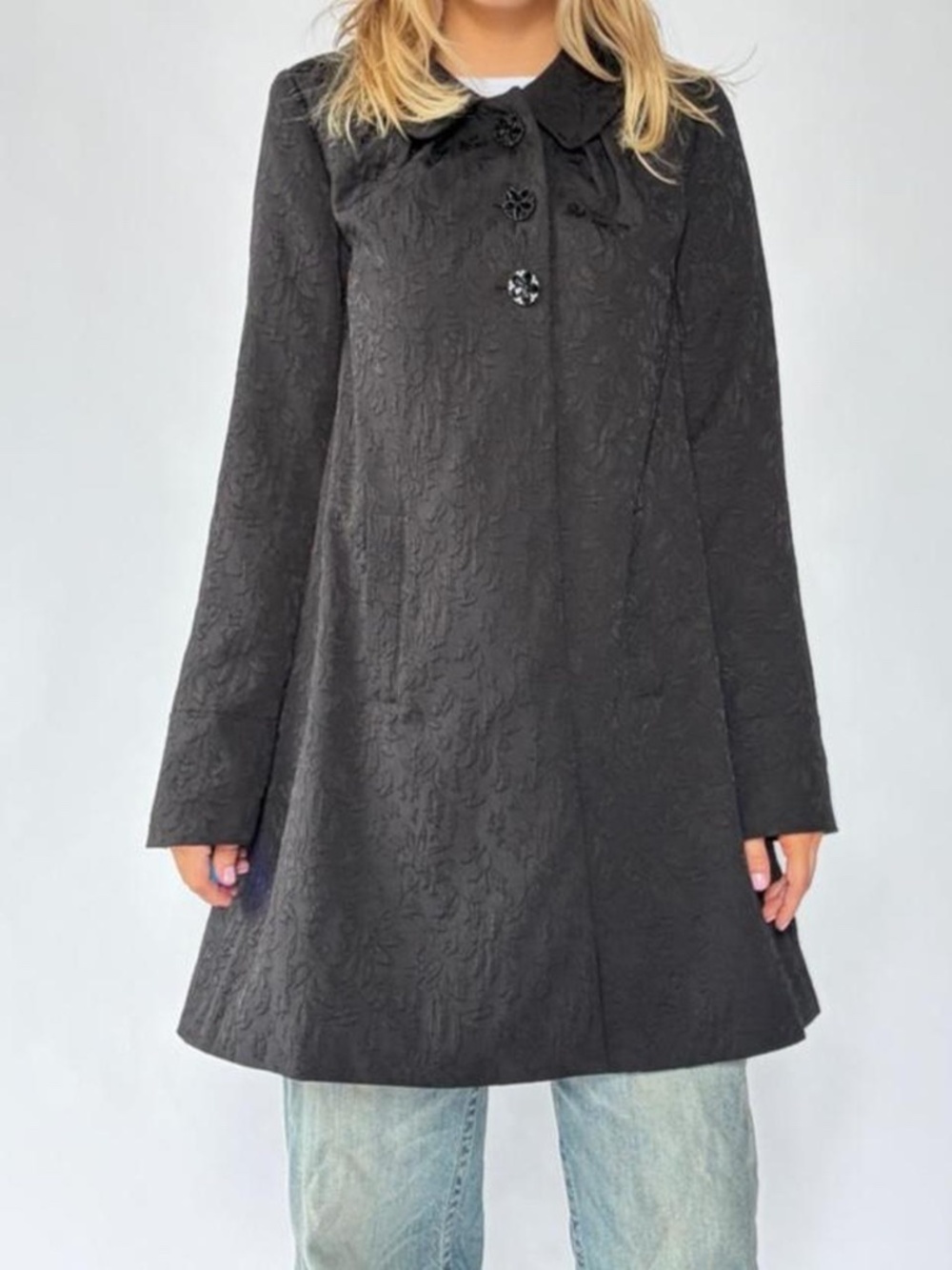 Peacoat Black Jacquard Small Apt 9